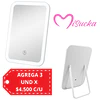 Espejo Led Tactil de Tocador (Colores Surtidos) 15 x 22 CM Incluye USB - AY07