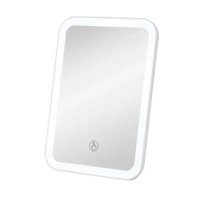 Caja de 6 Espejos Led Táctil de Tocador (Colores Surtidos) 15 x 22 CM Incluye USB - AY08