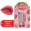 Set Balsamo Labial mas Brillo Labial Ushas - Frutilla