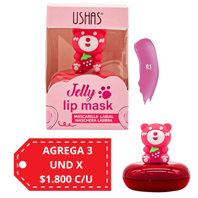Mascarilla Labial Osito Jelly Ushas Tono 01 - 15471