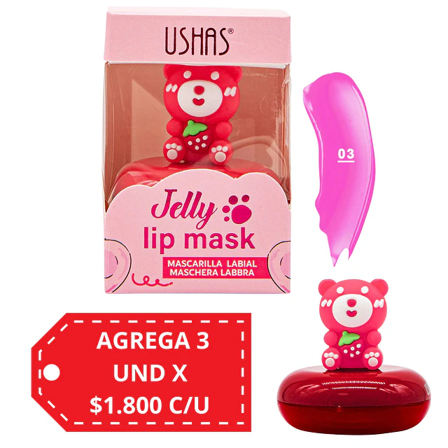 Mascarilla Labial Osito Jelly Ushas Tono 03 - 15473