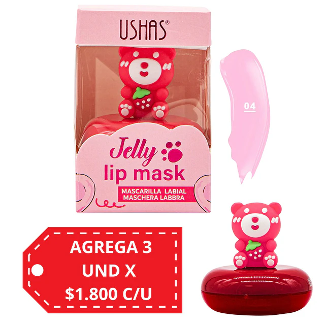 Mascarilla Labial Osito Jelly Ushas Tono 04 - 15474 