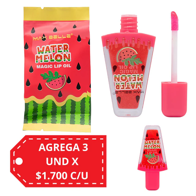 Aceite Labial Sandía Max Belle Magic Lip Oil - 1494