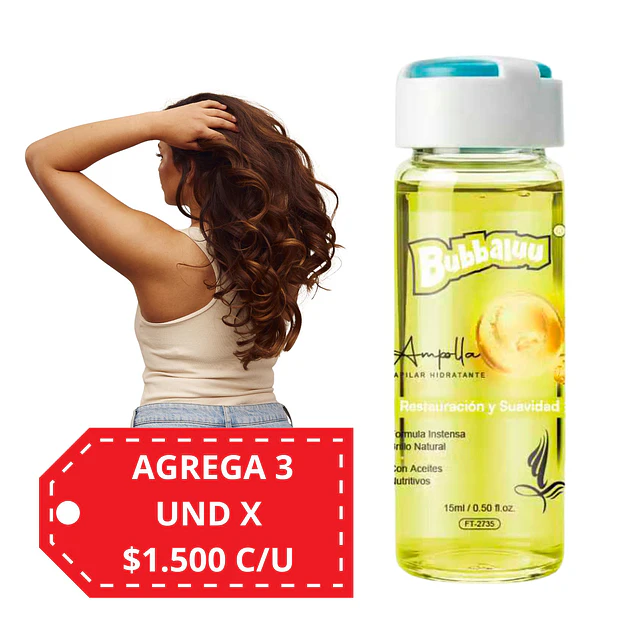 Ampolla Capilar Restauracion y Suavidad Bubbaluu 15 ml - 2735 