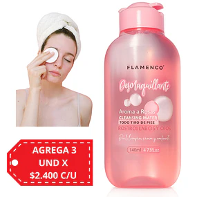 Agua Micelar Desmaquillante Rosas Flamenco 140 ML - 8206 