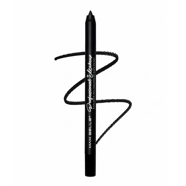 Delineador de Ojos Gel Professional Makeup Max Belle - NEGRO - 6550