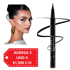 Delineador Liquido Eyeliner Preciso Max Belle - NEGRO 6128 