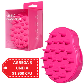 Cepillo Masajeador para Cuero Cabelludo Love Silicona - 3046