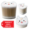 Cotonitos de Algodón en Dispensador Gatito 200 Unidades - 0297