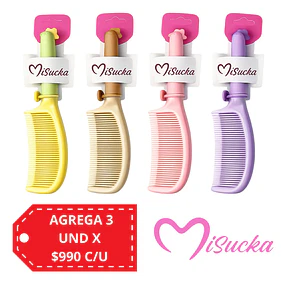 Cepillo para Cola de Cabello Miucka Colores Surtidos - AY50 