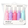 Set de Botellas de Viaje Recargables 5 Piezas Colores Pastel - 2070
