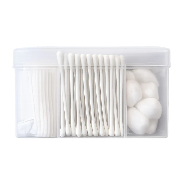 Set Organizador para Algodón, Hisopos y Aplicadores 3 en 1 - AY57