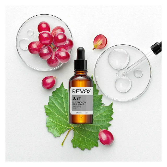 Serum Facial Resveratrol y Acido Ferulico Revox Just 30 ml