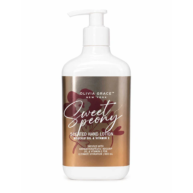 Locion Para Manos y Cuerpo Sweet Peony Olivia Grace 480 ml