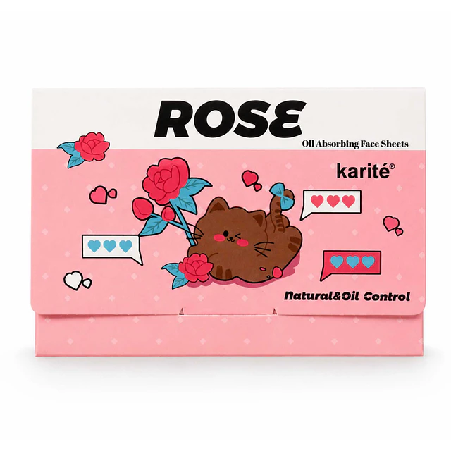 Papel Absorbente Facial Karité Rose 100 Hojas - 8591