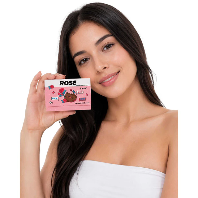 Papel Absorbente Facial Karité Rose 100 Hojas - 8591