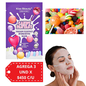 Mascarilla Facial Candy Fantasy Hidratante Kiss Beauty 30 ml - 2054