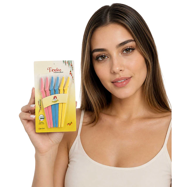 Pack de 6 Navajas Perfiladoras de Cejas con Protector - 9440