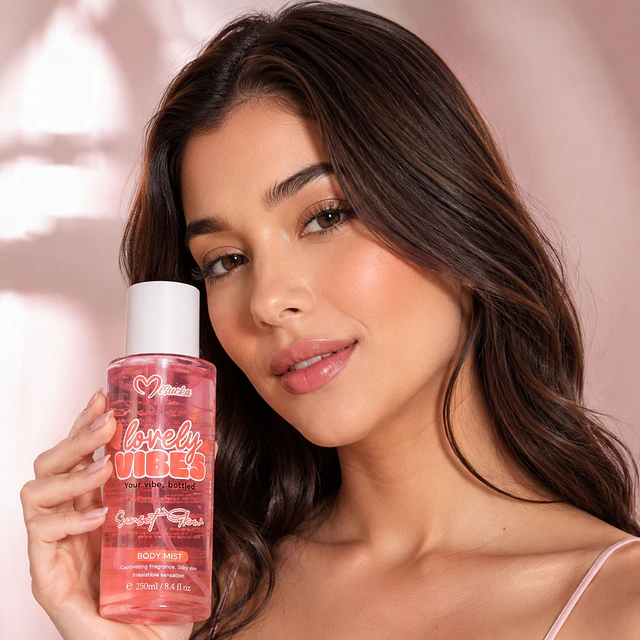 Body Mist Misucka Lovely Vibes Sunset Glow 250 ML 