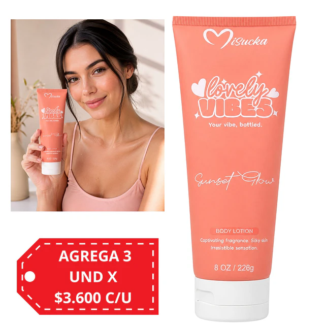Crema Corporal Misucka Lovely Vibes - Sunset Glow 226 g 