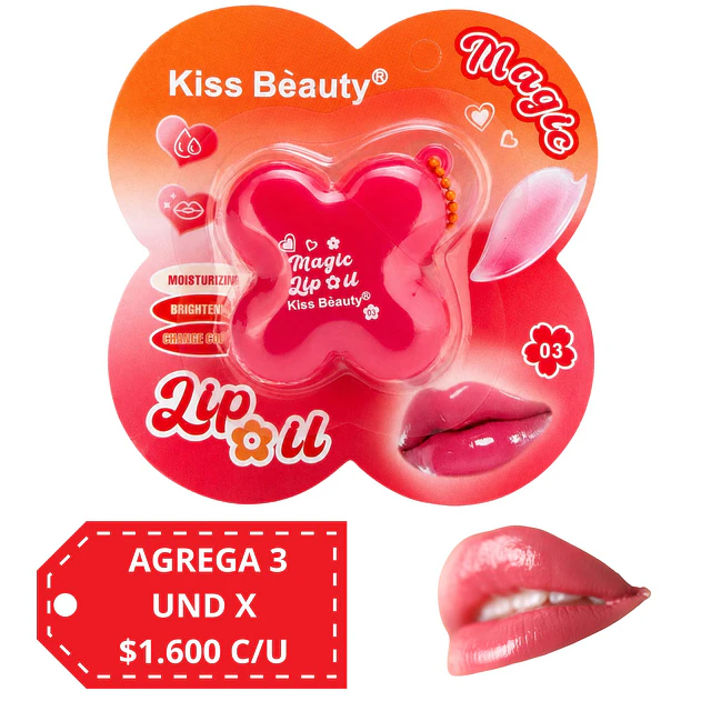 Aceite Labial Mágico Kiss Beauty 9824 - Tono 3