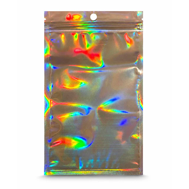 Pack 20 Bolsas Holográficas con cierre 12 x 20 cm 