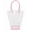 Pack 6 Bolsas PVC Transparentes con Asa - Colores Surtidos 