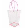 Pack 6 Bolsas PVC Transparentes con Asa - Colores Surtidos 