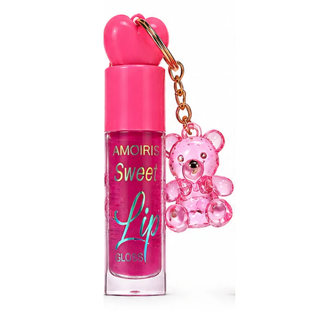 Brillo Labial con Llavero de Osito Amoiris Sweet Lip Gloss - AL041 - TONO 4