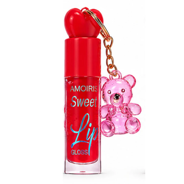 Brillo Labial con Llavero de Osito Amoiris Sweet Lip Gloss - AL041 - TONO 5