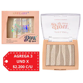 Iluminador Facial Holografico AnyLady Glow Let Love 2614 - Tono 2 