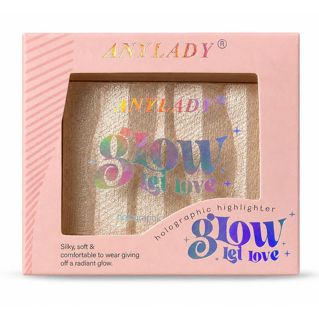 Iluminador Facial Holografico AnyLady Glow Let Love 2614 - Tono 4