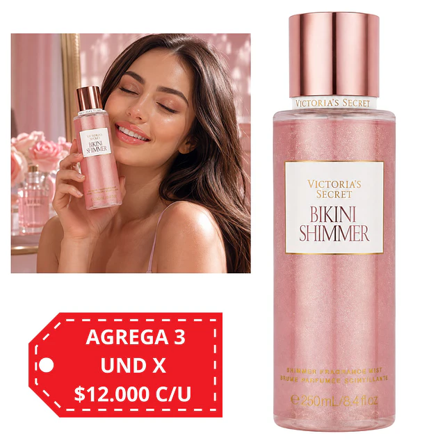 Body Mist Victorias Sescret con Shimmer 250 ml - Bikini Shimmer 