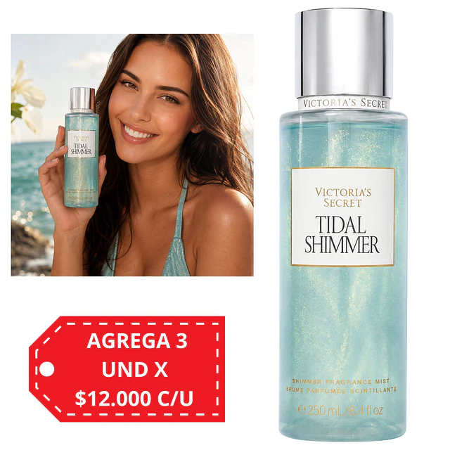 Body Mist Victorias Sescret  con Shimmer 250 ml - Tidal Shimmer 