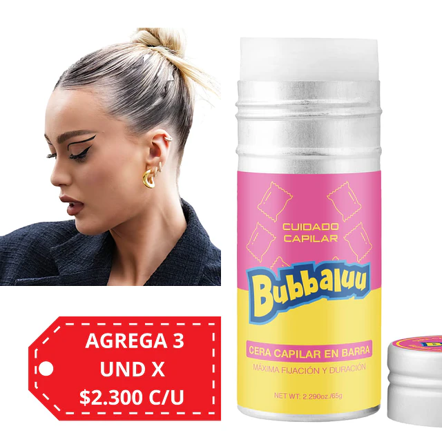Cera Capilar en Barra Bubbaluu 65 g - 2723 Tutti 