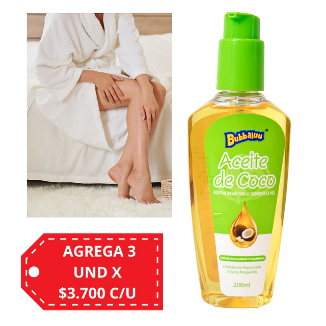 Aceite de Masaje Bubbaluu 200 ml - 1949 Coco 