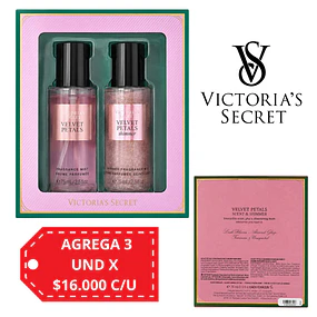 Set Victoria's Secret Body Mist + Shimmer - Velvet Petals 