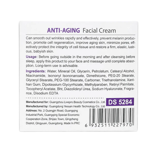 Crema Facial Anti Edad Disaar 120 g Reafirmante VA 