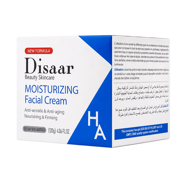 Crema Facial Hidratante Disaar 120 g Ácido Hialuronico 