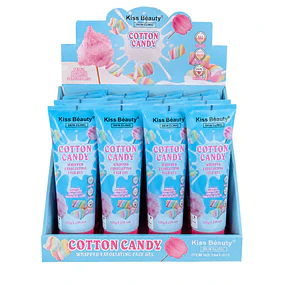 Caja de 12 Exfoliantes Faciales Kiss Beauty 120 g - Cotton Candy