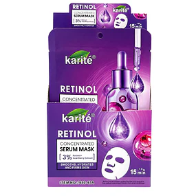 Caja de 12 mascarillas faciales Karité - Retinol 3%