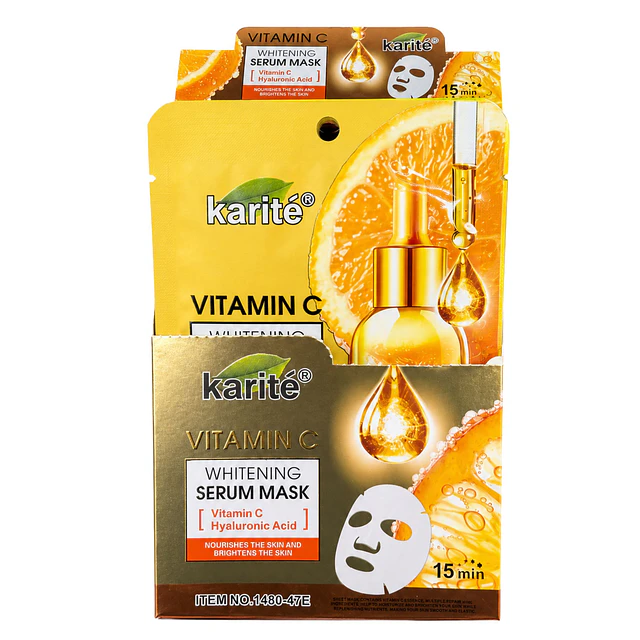 Caja de 12 mascarillas faciales Karité - Vitamina C