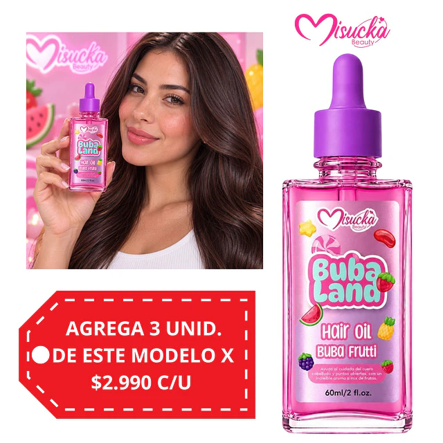 Aceite Capilar Misucka Buba Land 60 ml - Buba Frutti 