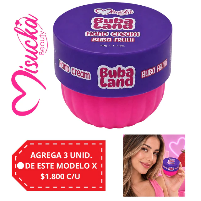 Crema de Manos Misucka Buba Land 50 g - Buba Frutti