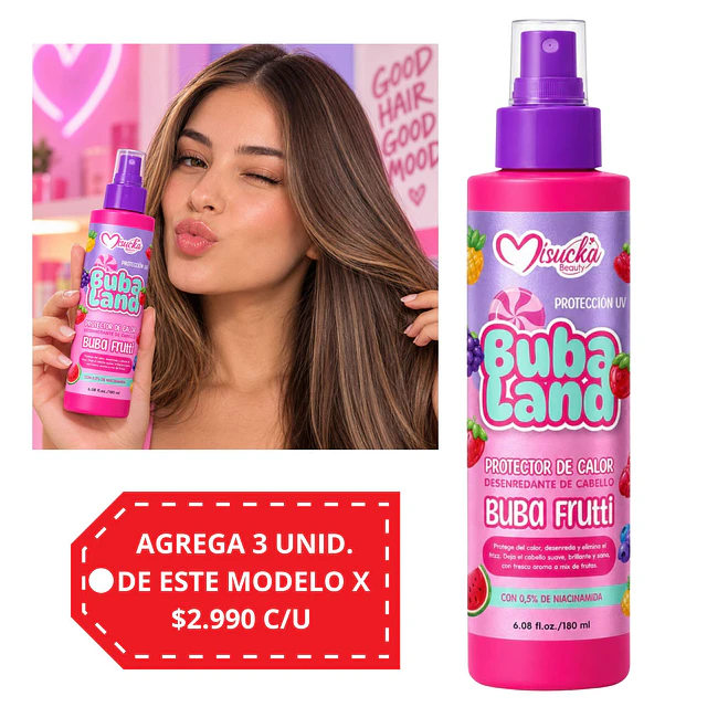 Protector de Calor y desenredante Misucka Buba Land 180 ml - Buba Frutti