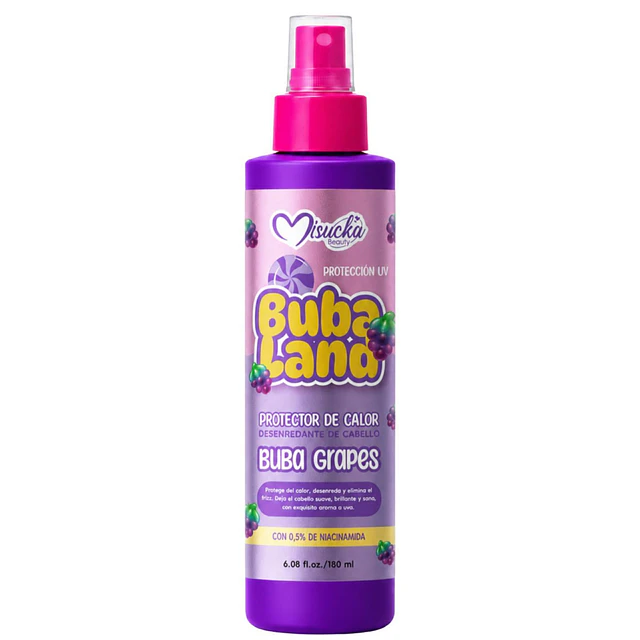Protector de Calor y desenredante Misucka Buba Land 180 ml - Buba Grapes