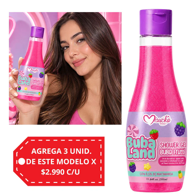 Gel de Ducha Misucka Buba Land 350 ml - Buba Frutti.