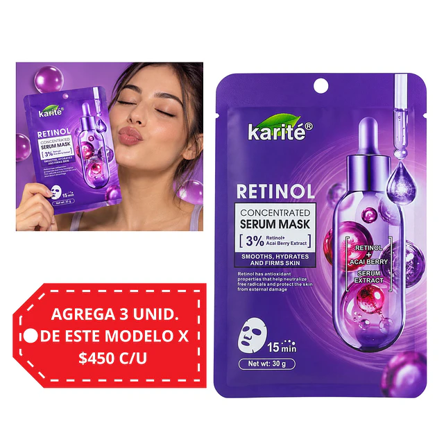 Mascarilla Facial Karité 30 g - Retinol.