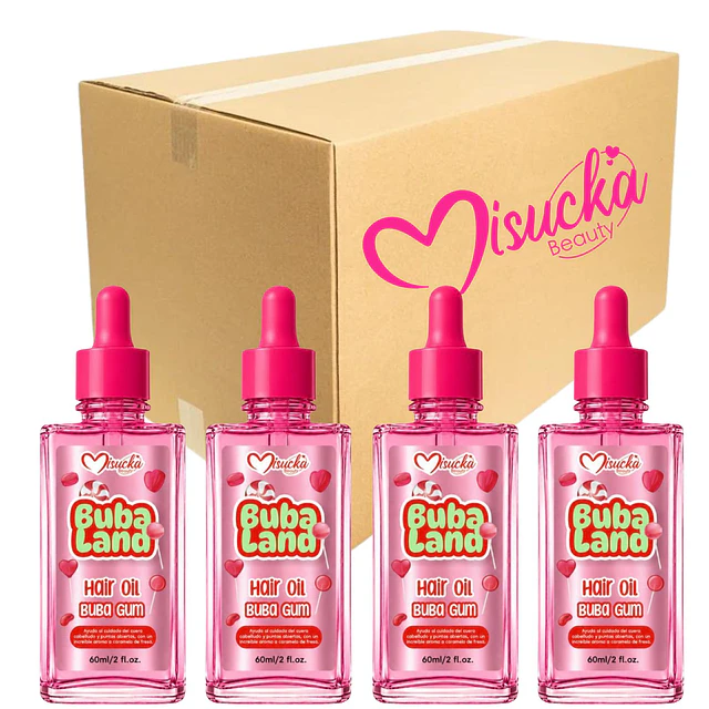 Caja de 12 Aceites Capilares Misucka Buba Land 60 ml - Buba Gum
