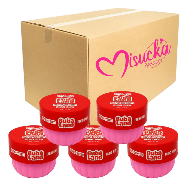 Caja de 12 Cremas de Manos Misucka Buba Land 50 g - Buba Bum
